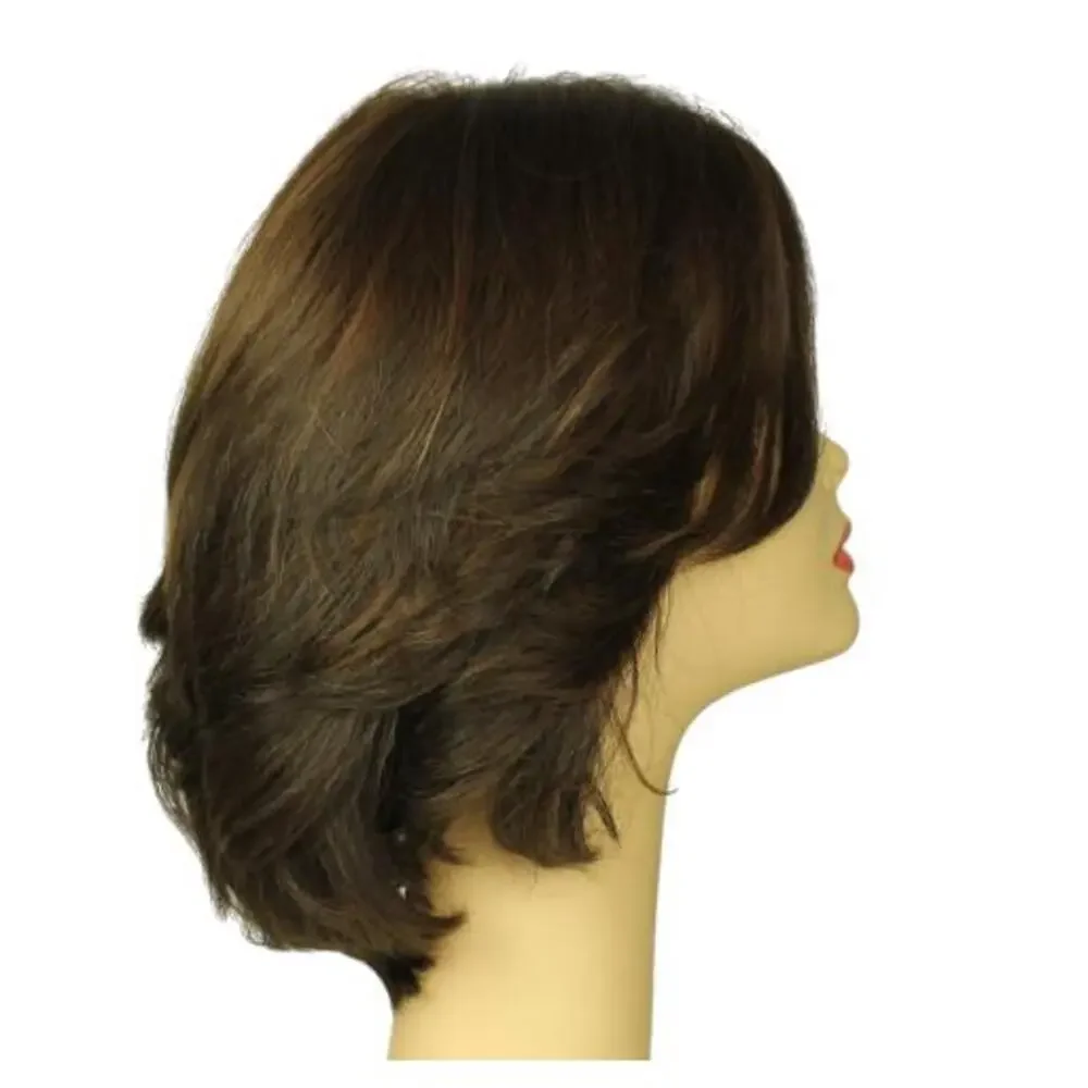 Freeda Wigs Medium Brown Olivia 2000 With Highlights Multi-Directional Skin Top